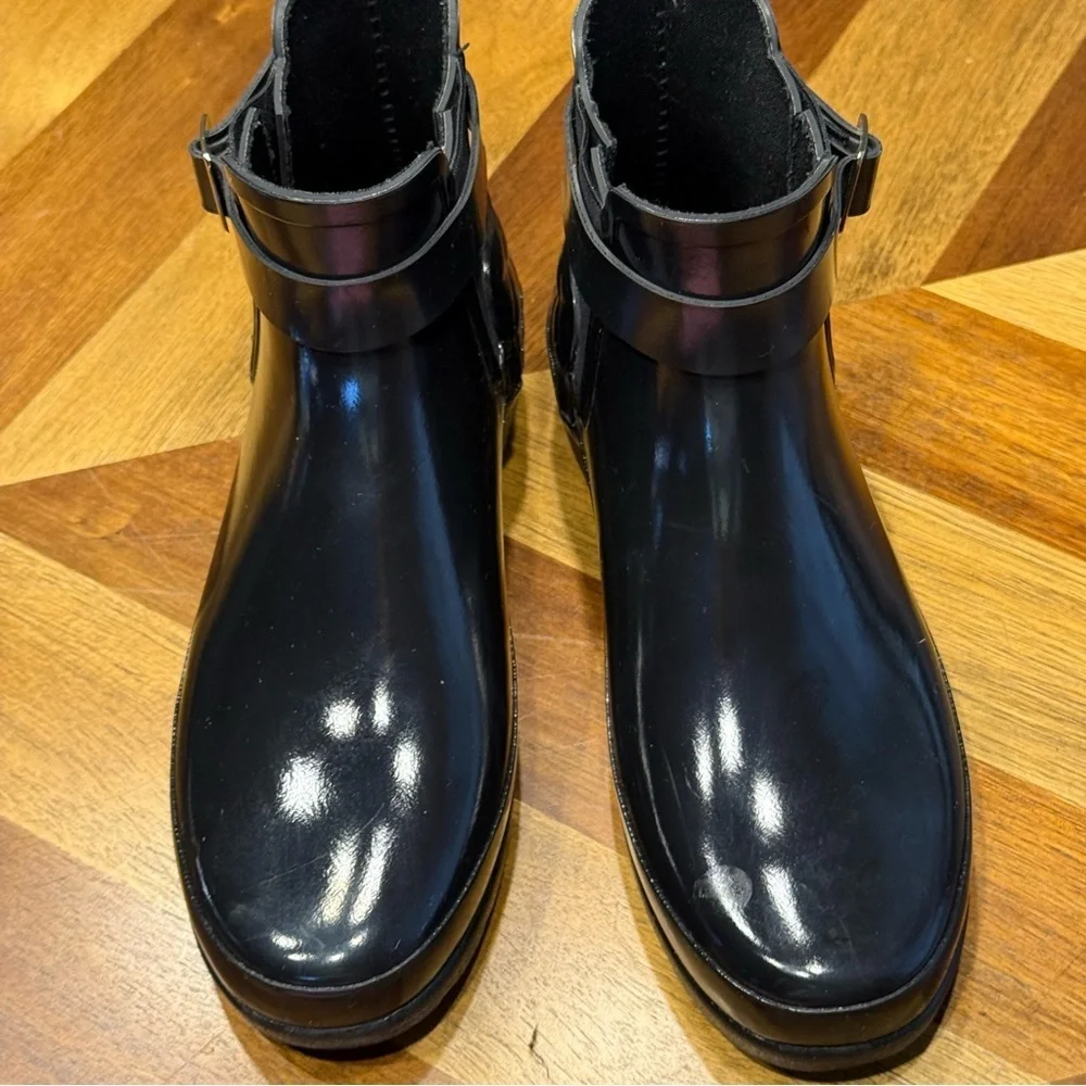 Hunter Black Women's Ankle Boots flaw